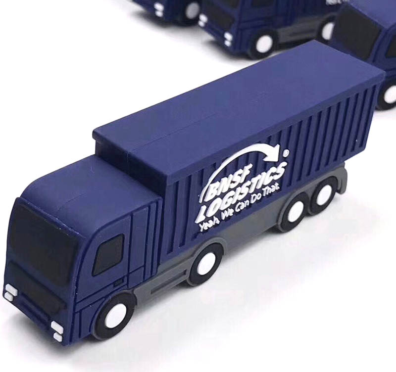3D PVC Truck Shaped USB Flash Drive