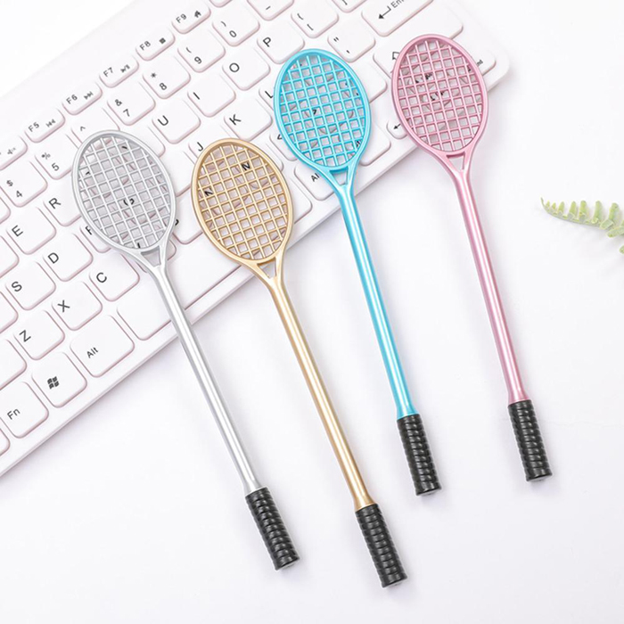 Creative School Stationery Gift Pen Children Cute Tennis Racket Plastic Pen