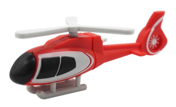Helicopter Shaped PVC USB Flash Drive