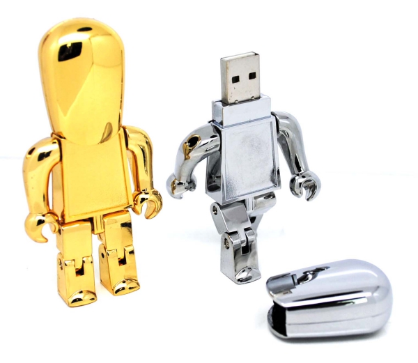 Metal Robot Shaped USB Flash Drive
