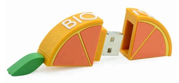 Custom PVC Lemon Shaped USB Flash Drive