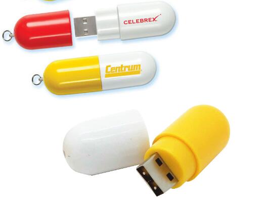 Capsule Shaped USB Flash Drive