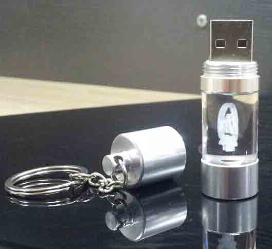 Round Crystal USB Flash Drive