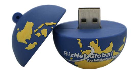 PVC Globe Shaped USB Stick