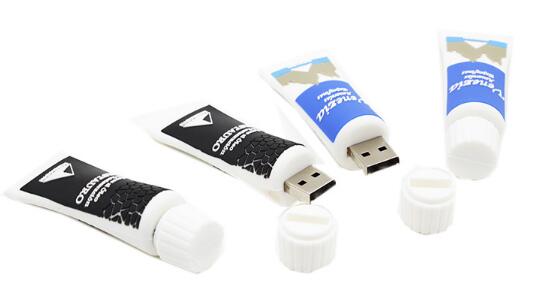 Custom PVC Toothpaste Shaped USB Flash Drive