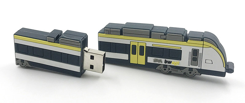 PVC Train Shaped USB Flash Drive