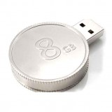 Metal Coin Shaped USB Flash Drive