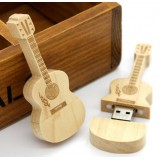 Custom Wood Guitar Shaped USB Flash Drive