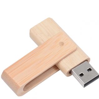 Wooden Swivel USB Drive