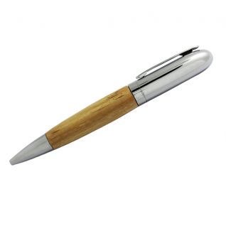 Bamboo Ballpoint Pen USB Drive