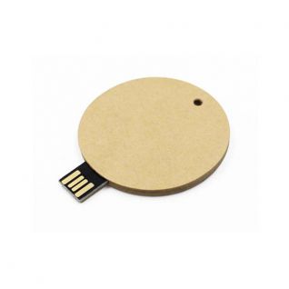 Round Eco Friendly USB Drive