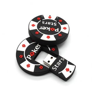 casino chip shaped USB drive