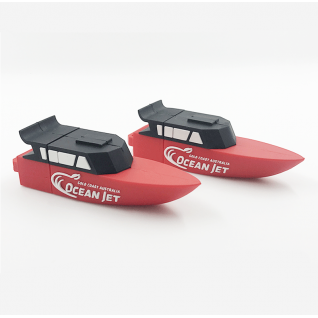 customized speed boat shaped USB drive